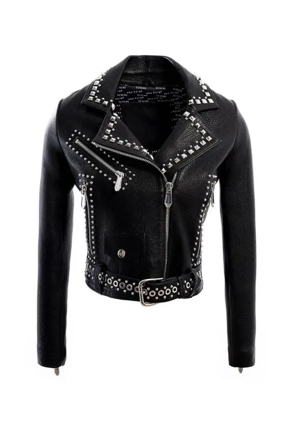 Black Leather Jacket - Image 2