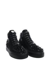 3D Crystal Leather Shoes