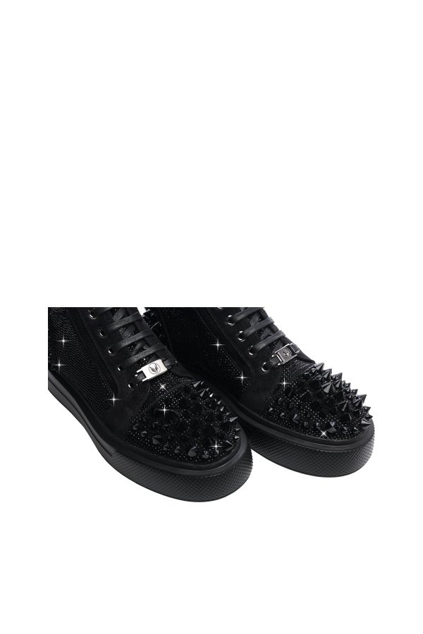 3D Crystal Leather Shoes