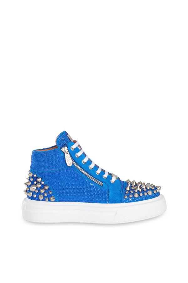 SS26-3D-BLUE CRYSTAL SNEAKERS