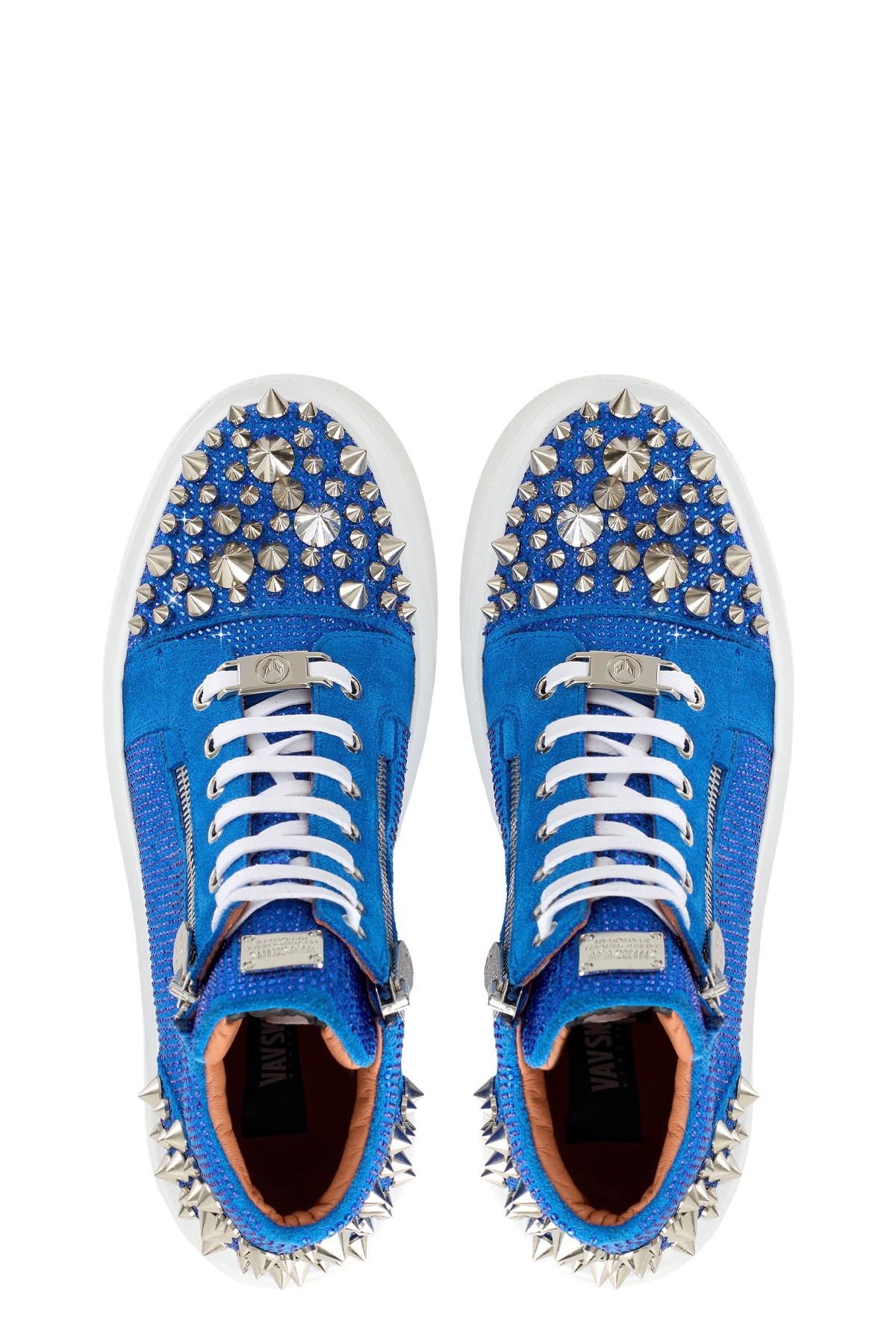 SS26-3D-BLUE CRYSTAL SNEAKERS - Image 4